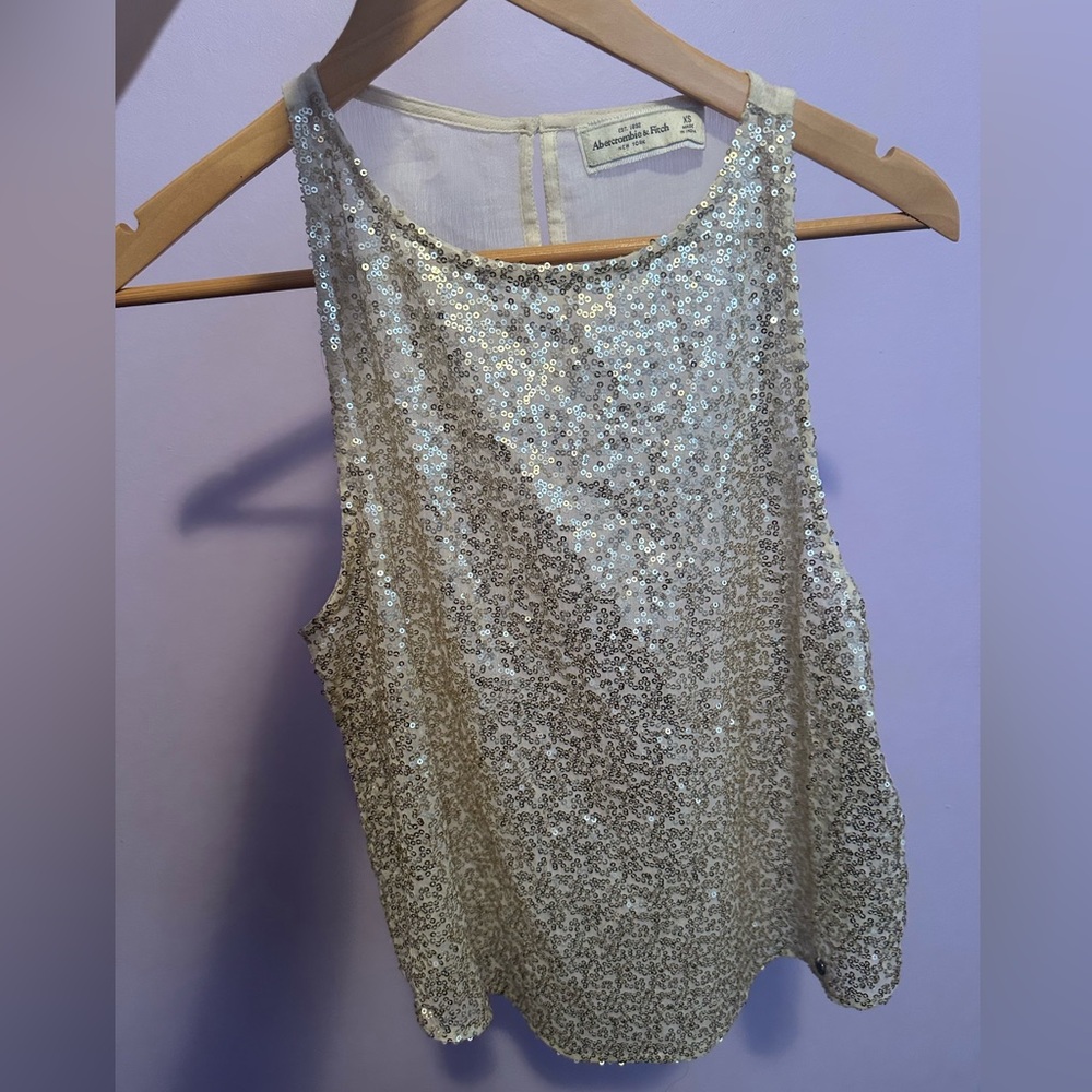 Abercrombie Gold Blouse NWOT